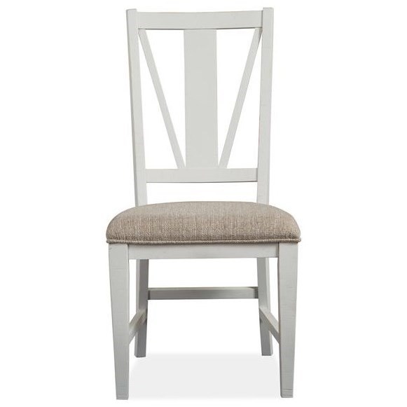 Magnussen Home Heron Cove Dining Dining Side Chair with Upholstered